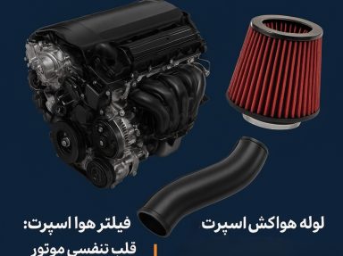 افزایش قدرت خودرو با لوازم جانبی: فیلتر هوا و لوله هواکش